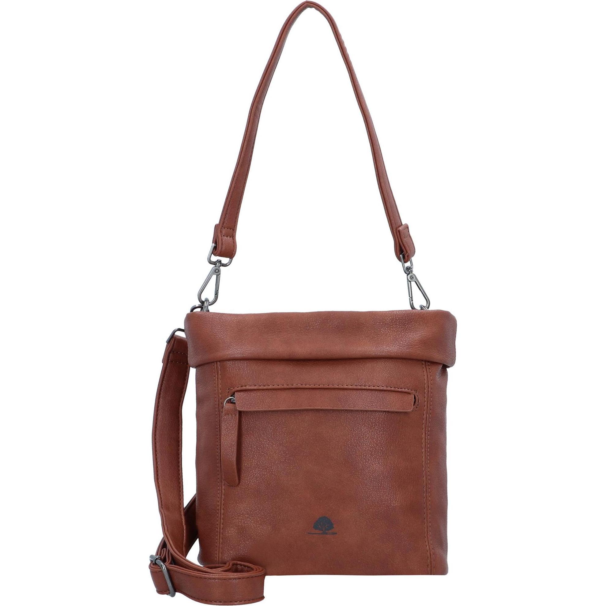 Greenburry, Handtasche, Mad'l Dasch Leni Schultertasche 26 cm, Braun