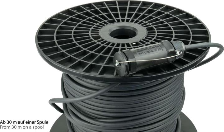Produktbild Python AOC Hybrid High-Speed HDMI 2.0b, stahlarmiert, 4K @60Hz, 18 GBit/s, schwarz, 50m, Series (50 m, HDMI)