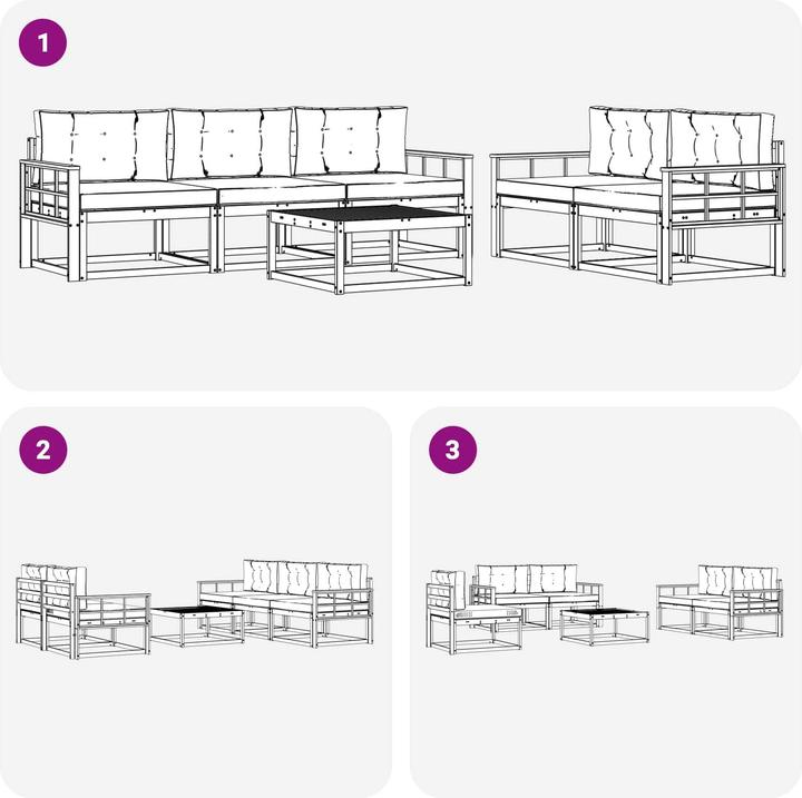 Produktbild vidaXL Outdoor-Sofagarnitur