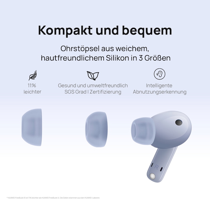 Produktbild Huawei FreeBuds 5i (ANC, 6 h, Kabellos)