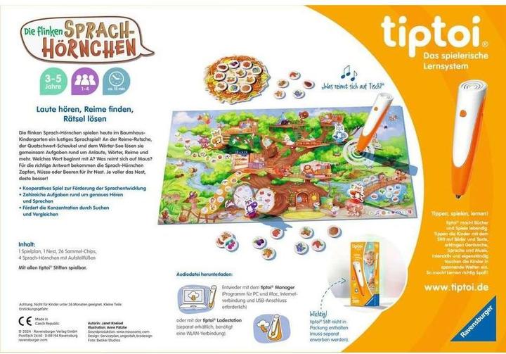 Produktbild Ravensburger Tiptoi - Die flinken Sprach-Hörnchen (Deutsch, 3 - 5 Jahre)