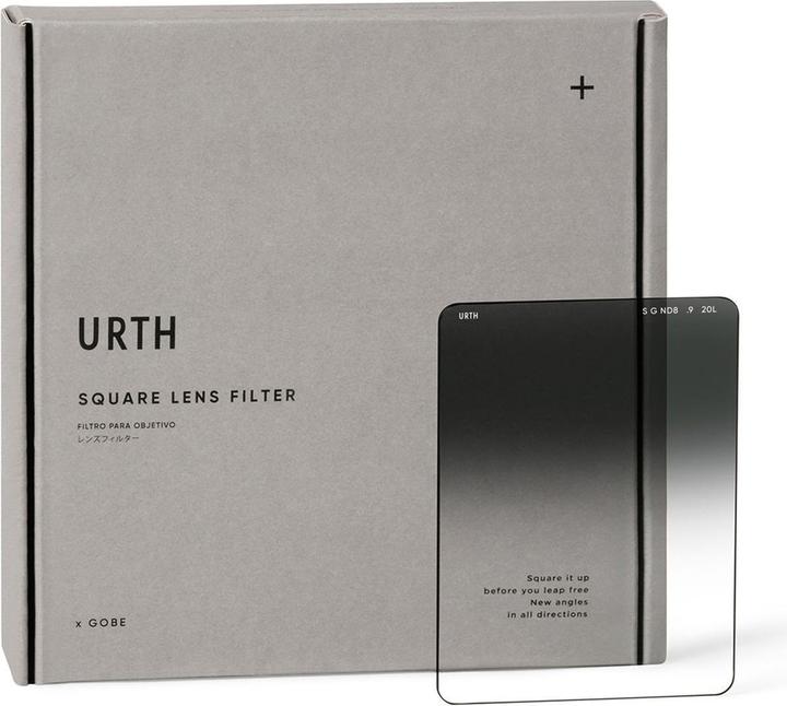 Produktbild Urth 75 x 100mm Soft Graduated ND8 (3 Stop) Filter (Plus+) (ND- / Grauverlauffilter)