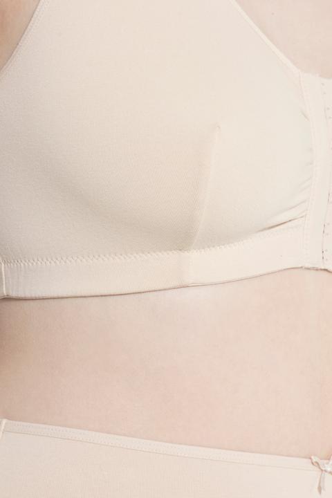 Actual product image Ulla Popken Front-fastened cotton bustier (Single pack, 100 D)