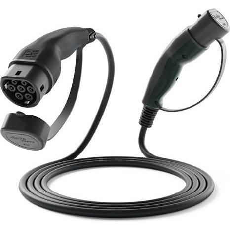 Ratio Electric, Cavo di ricarica per auto elettrica, Cavo di ricarica elettrica T2-T2 3x32A 7,5m (Tipo 2, 22 kW, 32 A, 7.50 m)