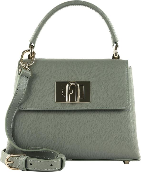 Actual product image Furla 1927 mini top handle in agave color leather