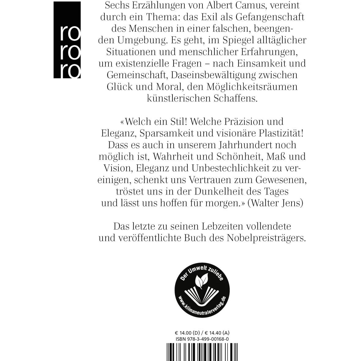 Thumbnail - Das Exil und das Reich, Belletristik von Guido G. Meister, Albert Camus