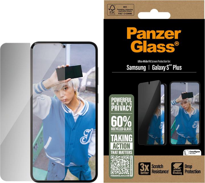 Actual product image PanzerGlass Ultra-Wide Fit (1 pcs., Samsung Galaxy S24+, Samsung Galaxy S25+)