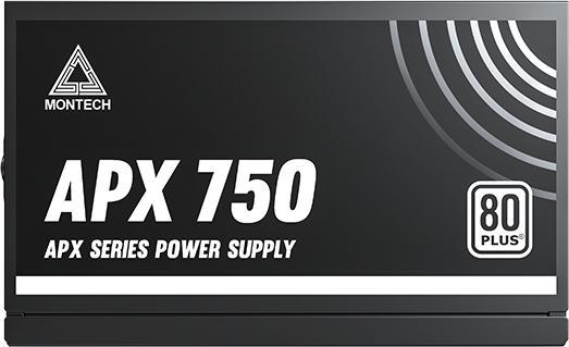 Produktbild Montech Nicht-modulare 80 Plus Weiss zertifizierte PC-Netzteil mit DC-zu-DC-Technologie und 120mm-Lüfter (750 W)