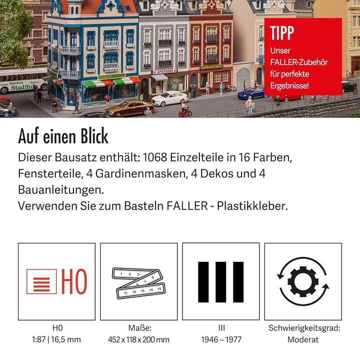 Produktbild Faller Stadthäuserzeile Beethovenstra