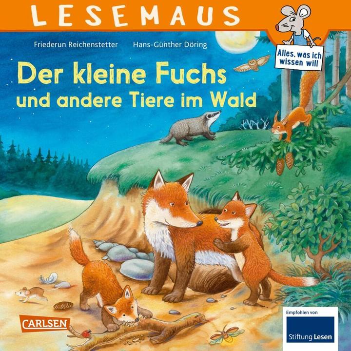 Produktbild LESEMAUS 181: Der kleine Fuchs und andere Tiere im Wald (Deutsch, Friederun Reichenstetter, Hans-Günther Döring, 2023)
