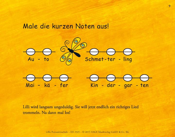 Produktbild Lillis Percussionschule mit CD (Deutsch, Barbara Hintermeier, Birgit Baude, Helmut Hage, 2015)