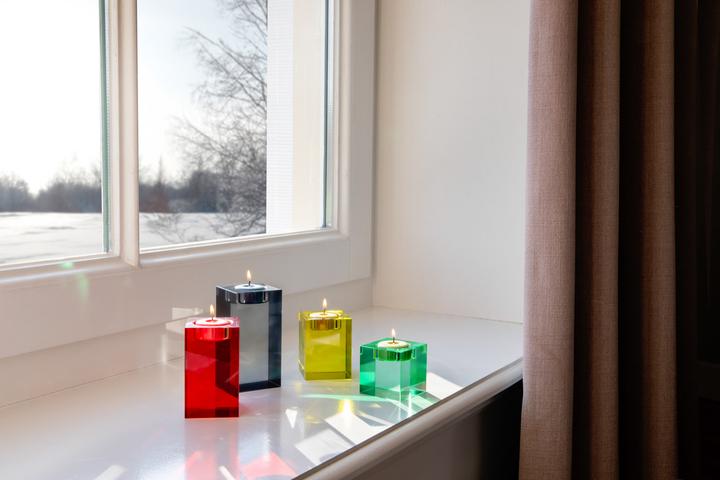 Actual product image Remember Vela glass block candle holder (4 x)