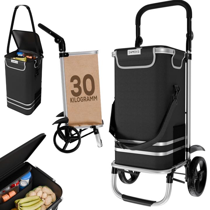 Produktbild 24Move Klappbarer Einkaufstrolley mit Kühlfach