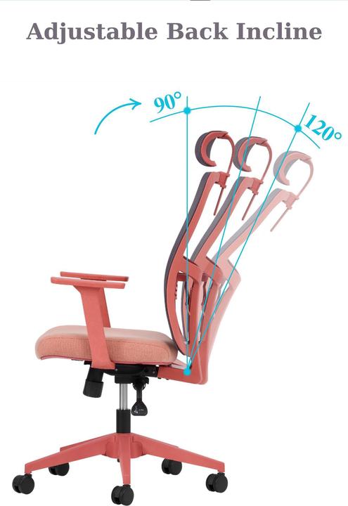 Image du produit Kalune Design Lumbar 126 Salmon Office Chair