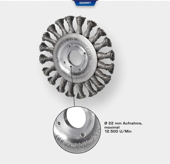 Actual product image Brilliant Tools Disc brush, Ø 115 mm