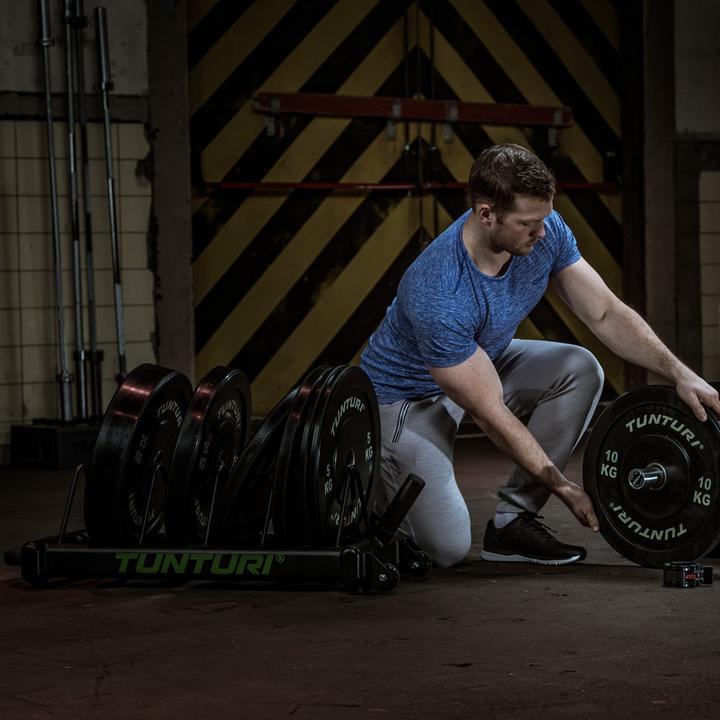 Produktbild Tunturi Bumper Plate Carry Rack Ständer auf Rädern