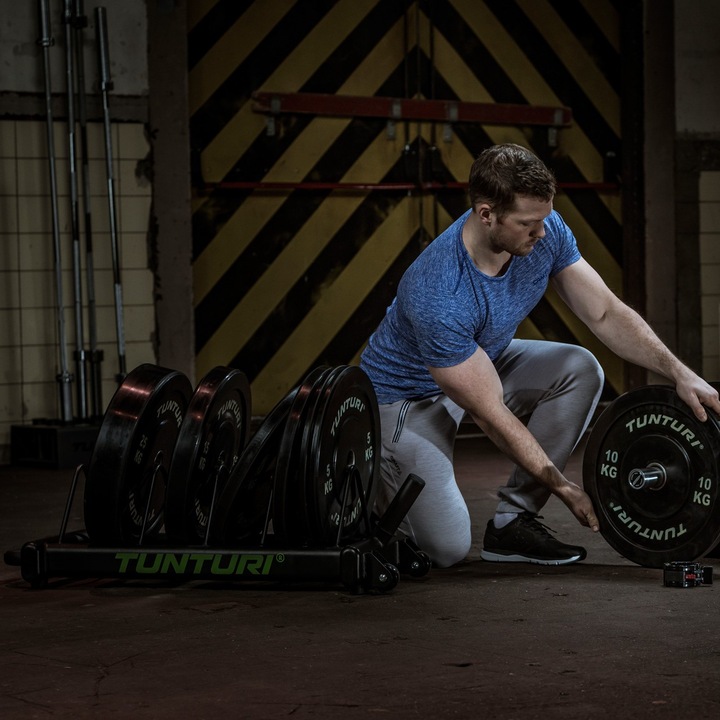 Produktbild Tunturi Bumper Plate Carry Rack Ständer auf Rädern