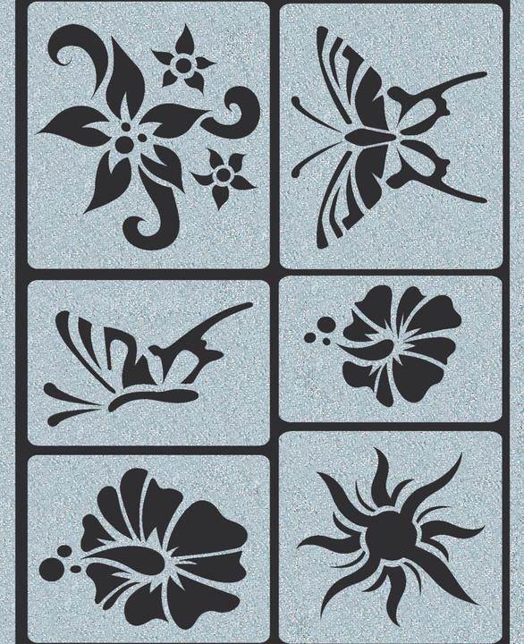 Actual product image I Am Creative Tatoo Stencils