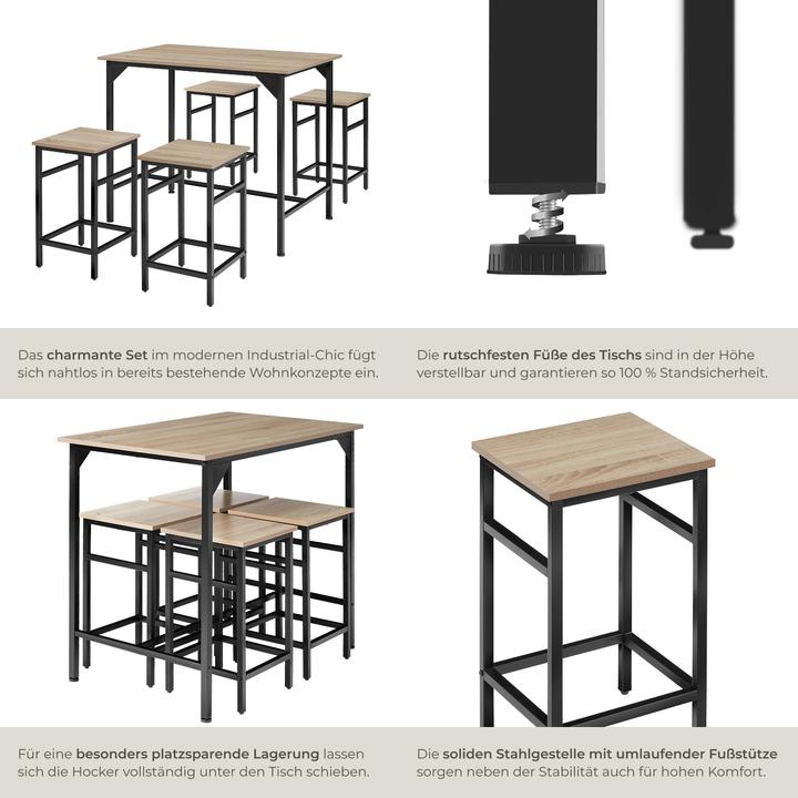 Produktbild tectake Edinburgh (100 x 60 x 88.50 cm)