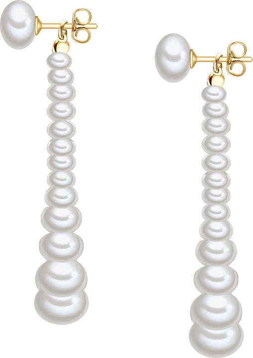 Produktbild Valero Pearls Damen Sterling Silber Süsswasser-Zuchtperle gelbgold - 32212 (Sterling Silber)