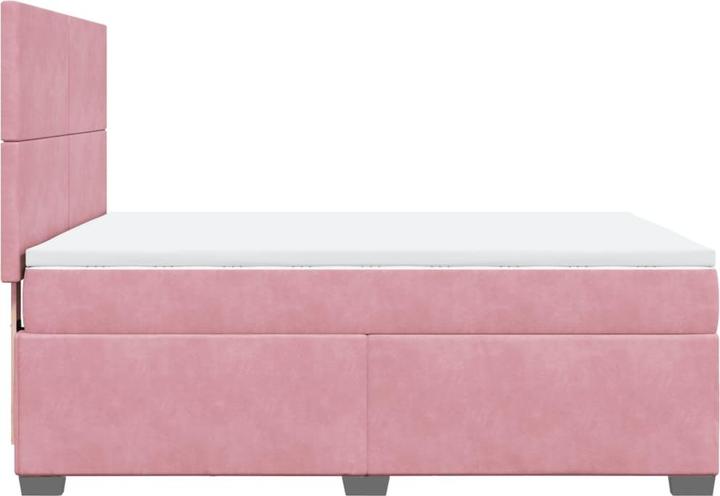 Actual product image vidaXL Bo x spring bed with mattress 160 x 200 cm velvet (160 x 200 cm)