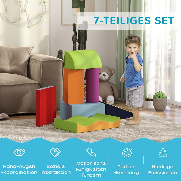 Immagine prodotto Homcom Softbausteine Kunstleder, EPE Mehrfarbig