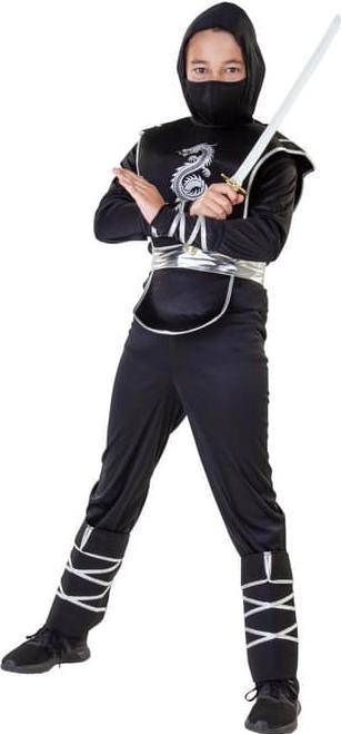 Produktbild MICA Festival Kostüm - Ninja - 7-teilig - für Kinder - verschiedene Grössen 134/140 (134, 140)