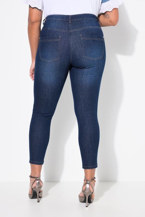 Image du produit Miamoda Skinny-Jeans, Slim Fit, silberner Leo, 5-Pocket (52)