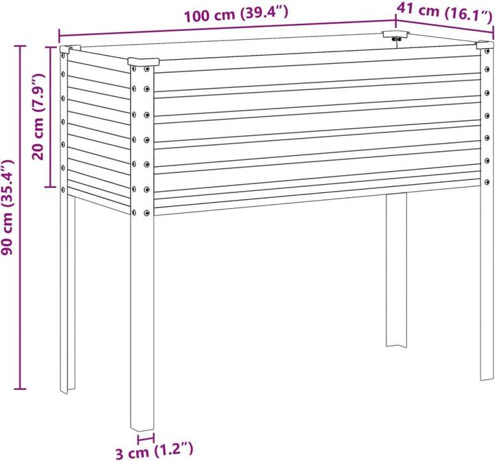 Produktbild vidaXL Gartenpflanzgefäss