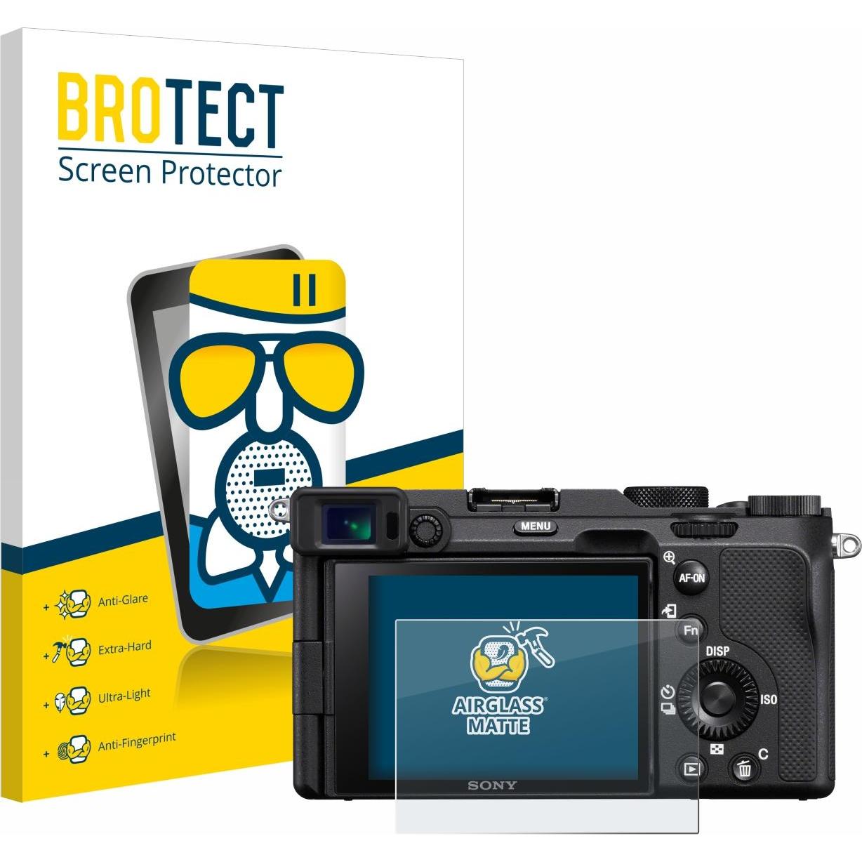 BROTECT AirGlass Panzerglasfolie Matt (Displayschutz, A7C), Kameraschutz