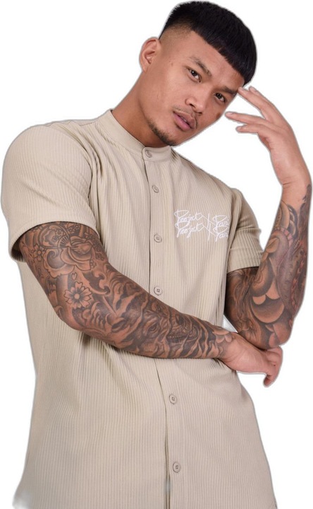 Immagine prodotto Project X Paris Camicia a maniche corte con colletto Mao (S)