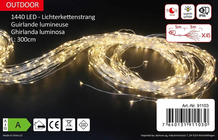 Actual product image GuGus LED light chain strand (3 m)