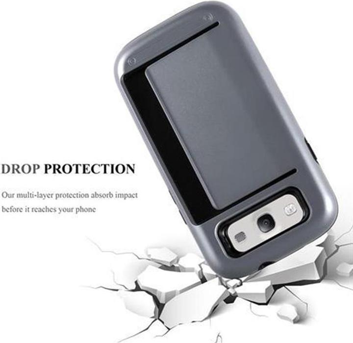 Image du produit Cadorabo Étui de protection hybride avec compartiment pour carte (Samsung Galaxy S3 Neo, Samsung Galaxy S3)