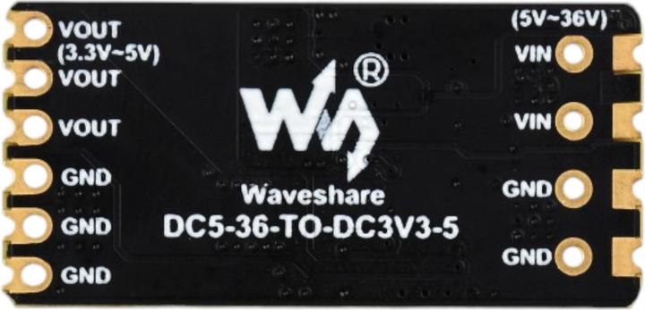 Produktbild WaveShare 6-36V auf 5V/3.3V 4A DC-DC Buck Abwärtswandler Step Down