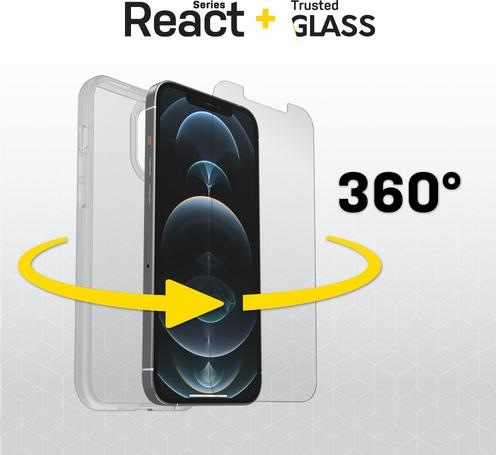 Actual product image OtterBox React + Glass Bundle - Kit (Apple iPhone 12 Pro Max)