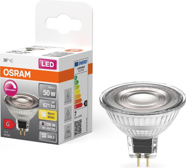 Produktbild Osram Led Superstar Mr16 (GU5.3, 6.80 W, 621 lm, 1 x, G)