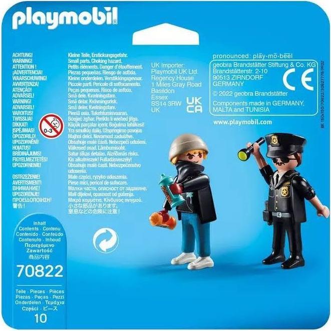 Actual product image Playmobil DuoPack policeman and sprayer (70822)