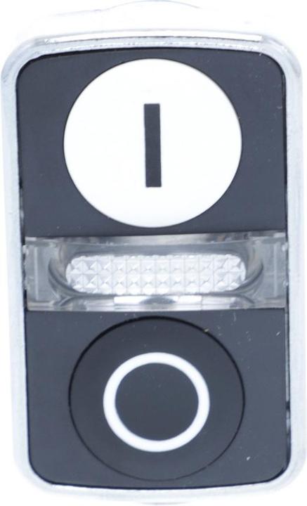 Produktbild Schneider Electric Pushbutton Head Dble White I Black O