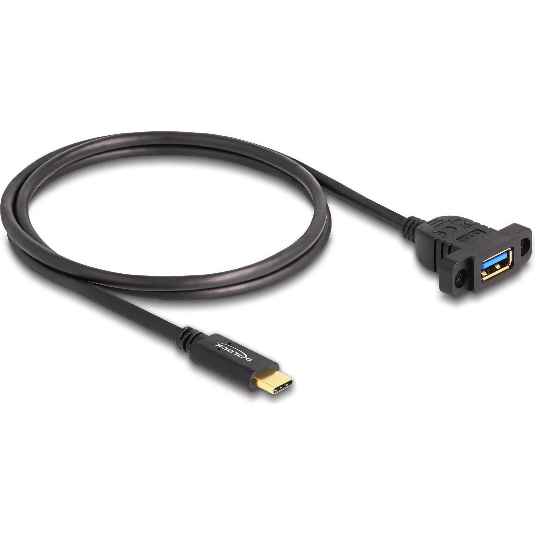 Thumbnail - Delock SuperSpeed USB 10 Gbps 1m zum Einbau schwar (1 m, USB 3.2 Gen 2), USB Kabel