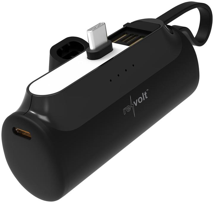 Image du produit Revolt Mini banque d'alimentation avec prise USB-C & prise USB-C, 4 500 mAh, PD 20 watts (4500 mAh, 20 W)