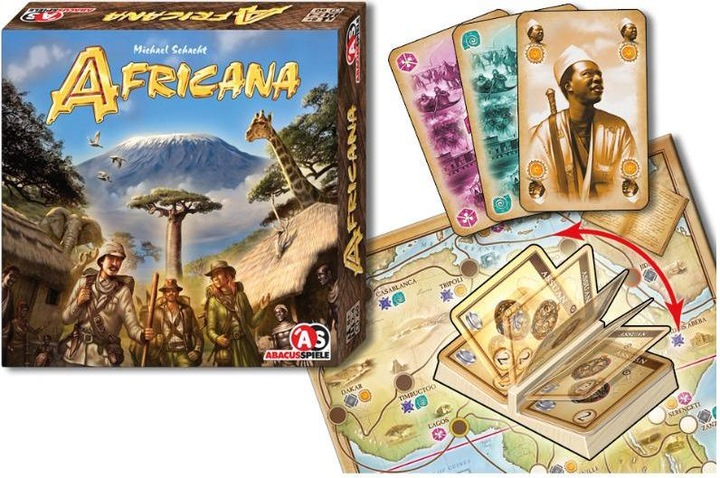 Produktbild Abacus ABA03121 - Africana, Brettspiel, für 2 bis 4 Spieler, ab 8 Jahren (Deutsch)