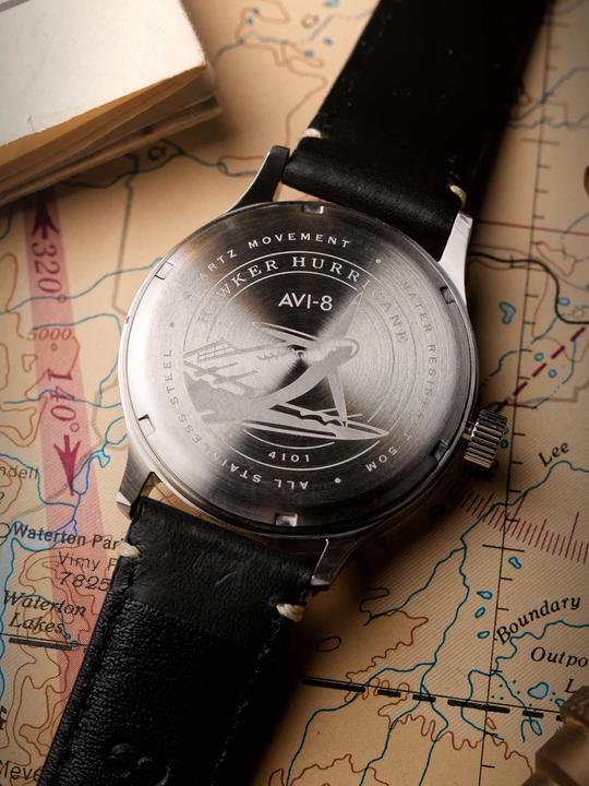Produktbild AVI-8 AV-4101-0A Hawker Hurricane McKellar Dual Time (Fliegeruhr)