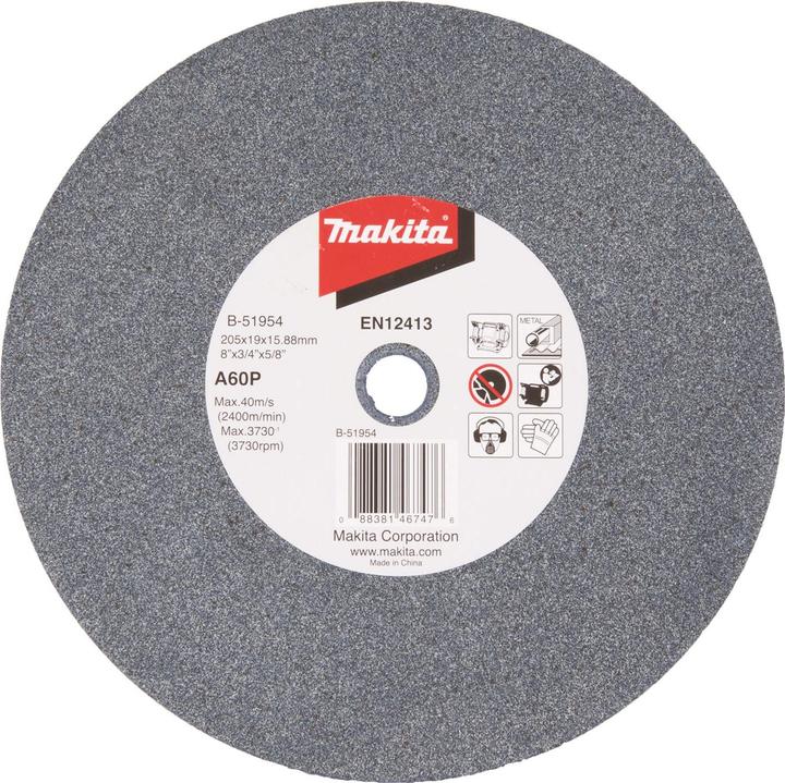 Image du produit Makita Pierre à aiguiser A60P 205x19x15,88 (A60P)