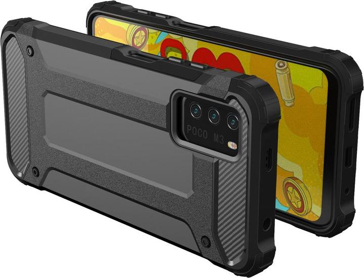 Produktbild Hurtel Hybrid Armor robuste TPU/PC Panzer Handyhülle Hard Case für Xiaomi Redmi Note 10 5G / Poco M3 Pro go (Xiaomi Redmi Note 10 5G)