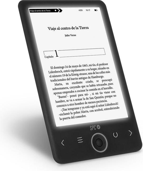 Immagine prodotto SPC E-Book 6 Dickens Light 2 Nero (6", 8 GB, Nero)