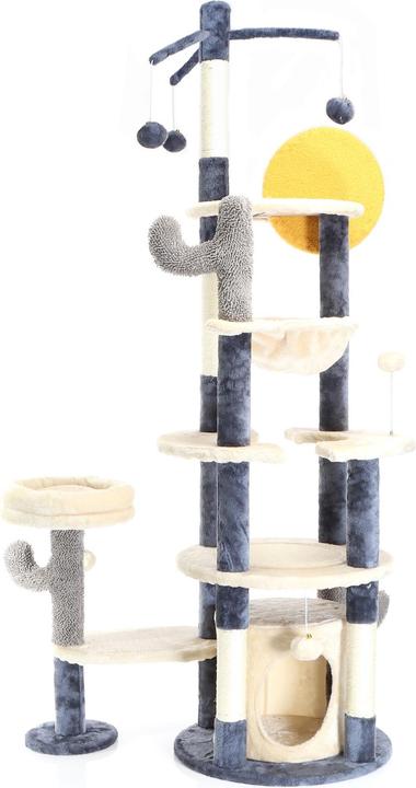 Fudajo Kaktus (172 cm, Dunkelgrau)