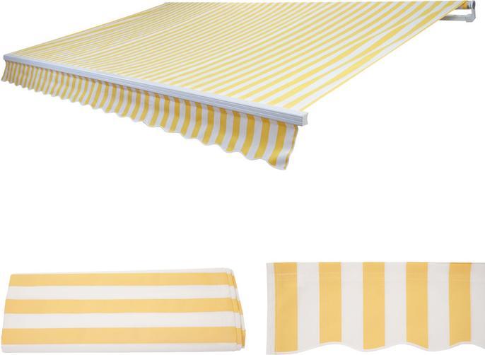 Actual product image Swisshandel24 Replacement cover for awning T791, folding arm awning replacement cover sun protection, 4,5x3m (4.50 m)