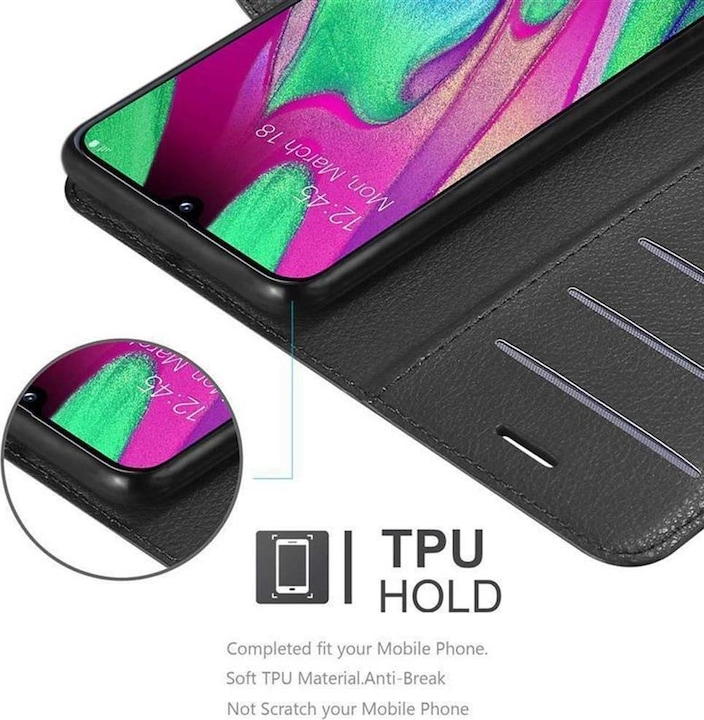 Actual product image Cadorabo Book with stand function cover (Samsung Galaxy A40)