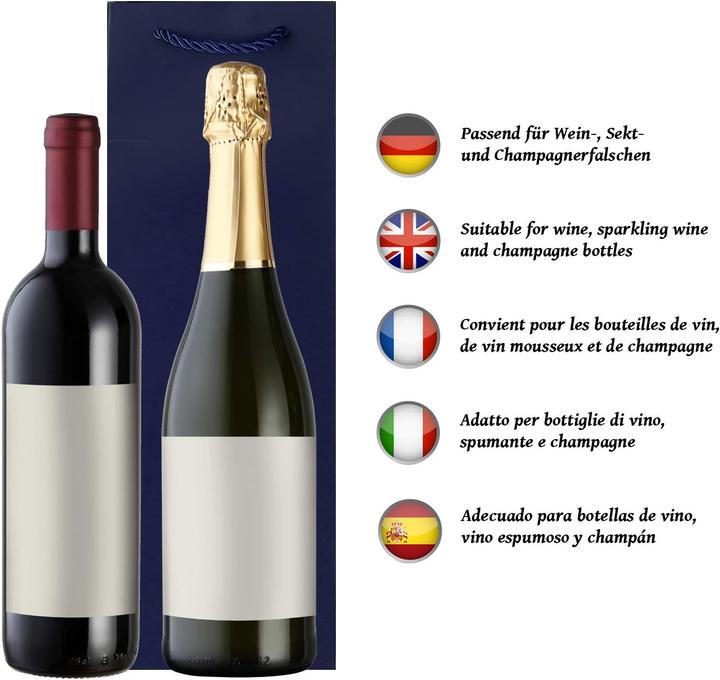 Actual product image Flaschentüten für Weinflaschen, 10 Stück (10x)