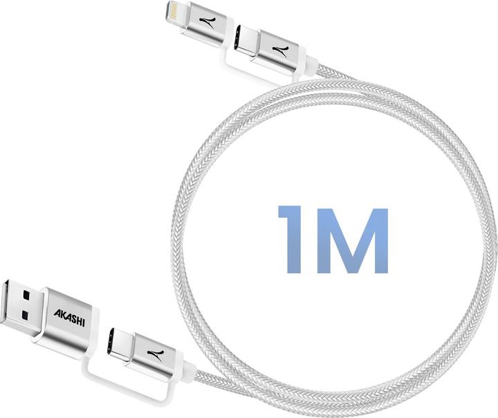 Produktbild Akashi 4-in-1 CarPlay Cable (1 m)